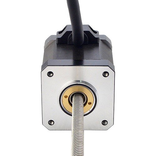NEMA 17 Non-Captive Acme Linear Stepper Motor 2.5A 48mm Stack Screw Lead 12.7mm(0.5) Lead Length 200mm - 17N19S2504WF5-200RS | StepperOnline CA