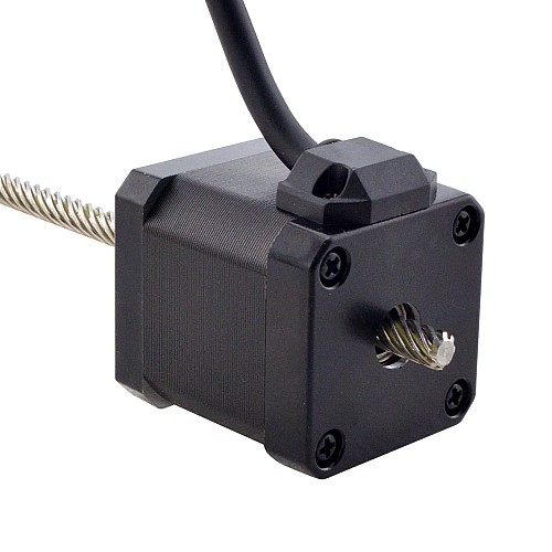 NEMA 17 Non-Captive Acme Linear Stepper Motor 2.5A 48mm Stack Screw Lead 25.4mm(1) Lead Length 200mm - 17N19S2504YF5-200RS | StepperOnline CA NEMA 17 Non-Captive Acme Linear Stepper Motor 2.5A 48mm Stack Screw Lead 25.4mm(1) Lead Length 200mm - 17N19S2504YF5-200RS | StepperOnline CA