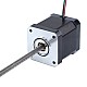 Nema 17 Non-captive 48mm Stack 2.6A Lead 2.4384mm(0.096") Length 250mm - 17N19S2604JE4-250RS | StepperOnline CA