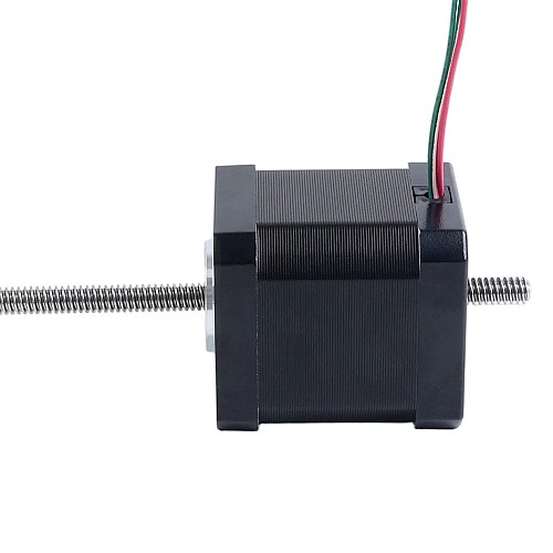 Nema 17 Non-captive 48mm Stack 2.6A Lead 2.4384mm(0.096") Length 250mm - 17N19S2604JE4-250RS | StepperOnline CA