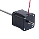 Nema 17 Non-captive 48mm Stack 2.6A Lead 2.4384mm(0.096") Length 250mm - 17N19S2604JE4-250RS | StepperOnline CA