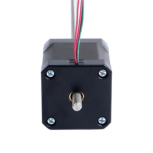 Nema 17 Non-captive 48mm Stack 2.6A Lead 2.4384mm(0.096") Length 250mm - 17N19S2604JE4-250RS | StepperOnline CA