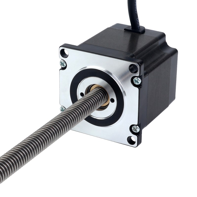 Nema 23 Non-captive 56mm Stack 2.0A Lead 2mm(0.07874) Length 250mm - 23N22S2004AJ4-250RS | StepperOnline CA