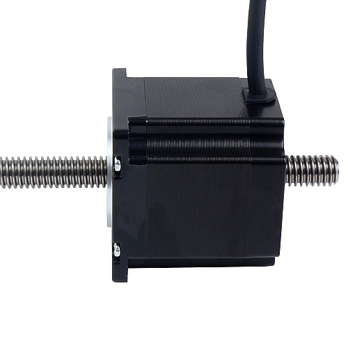 Nema 23 Non-captive 56mm Stack 2A Lead 2mm(0.07874) Length 355mm - 23N22S2004AJ4-355RS | StepperOnline CA