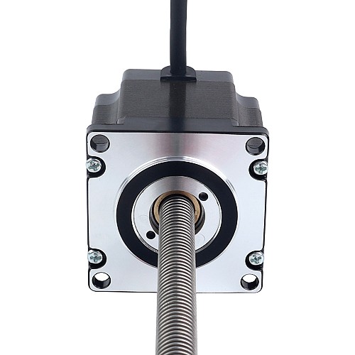 Nema 23 Non-captive 56mm Stack 2A Lead 2mm(0.07874) Length 355mm - 23N22S2004AJ4-355RS | StepperOnline CA