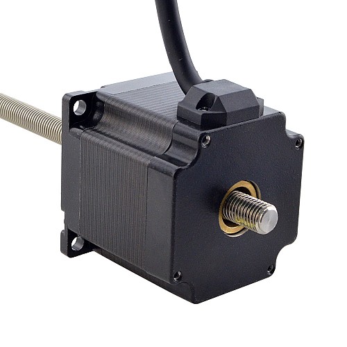 NEMA 23 Non-Captive Acme Linear Stepper Motor 3.0A 56mm Stack Screw Lead 1.27mm(0.05) Lead Length 250mm - 23N22S3004FG5-250RS | StepperOnline CA