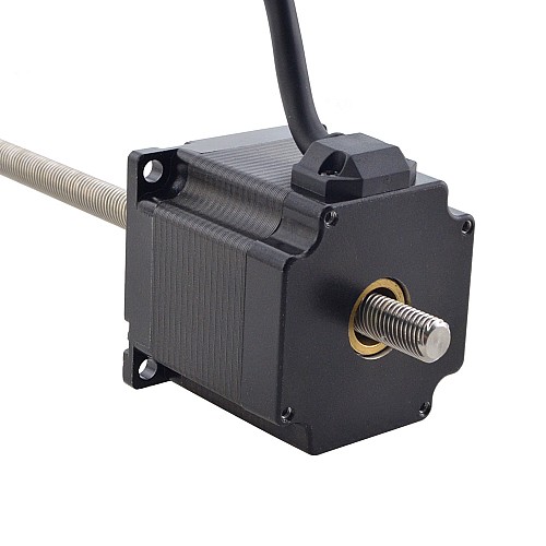 NEMA 23 Non-Captive Acme Linear Stepper Motor 3.0A 56mm Stack Screw Lead 10.16mm(0.4) Lead Length 250mm - 23N22S3004NG5-250RS | StepperOnline CA
