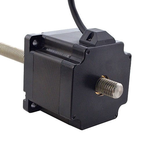 NEMA 34 Non-Captive Acme Linear Stepper Motor 5.5A 76mm Stack Screw Lead 2.54mm(0.1) Lead Length 300mm - 34N30S5504GK5-300RS | StepperOnline CA