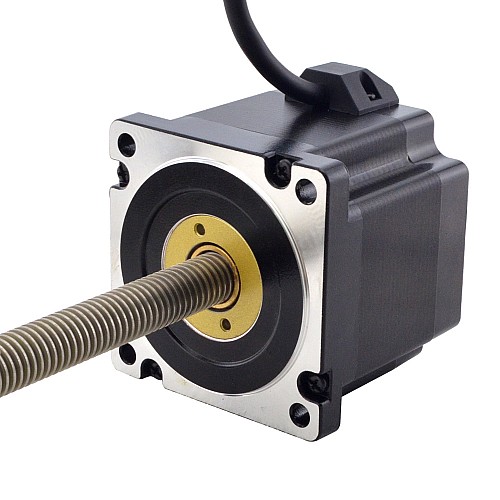 NEMA 34 Non-Captive Acme Linear Stepper Motor 5.5A 76mm Stack Screw Lead 2.54mm(0.1) Lead Length 300mm - 34N30S5504GK5-300RS | StepperOnline CA