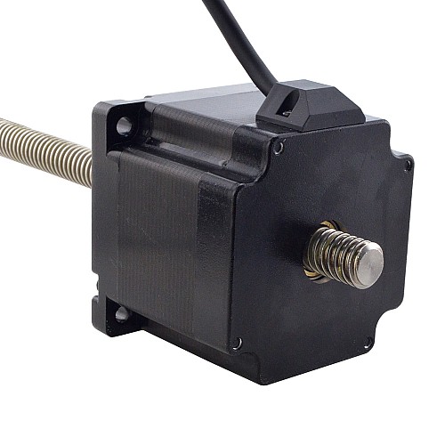 NEMA 34 Non-Captive Acme Linear Stepper Motor 5.5A 76mm Stack Screw Lead 6.35mm(0.25) Lead Length 300mm - 34N30S5504RK5-300RS | StepperOnline CA NEMA 34 Non-Captive Acme Linear Stepper Motor 5.5A 76mm Stack Screw Lead 6.35mm(0.25) Lead Length 300mm - 34N30S5504RK5-300RS | StepperOnline CA