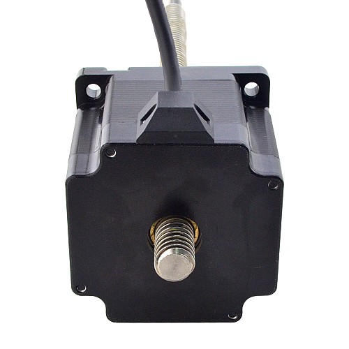 NEMA 34 Non-Captive Acme Linear Stepper Motor 5.5A 76mm Stack Screw Lead 6.35mm(0.25) Lead Length 300mm - 34N30S5504RK5-300RS | StepperOnline CA NEMA 34 Non-Captive Acme Linear Stepper Motor 5.5A 76mm Stack Screw Lead 6.35mm(0.25) Lead Length 300mm - 34N30S5504RK5-300RS | StepperOnline CA
