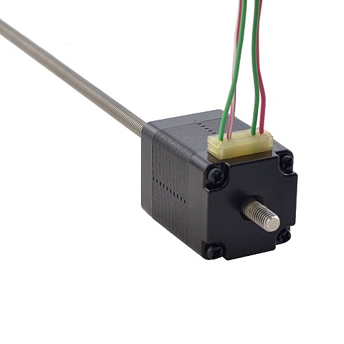 Nema 8 Non-captive 28.2mm Stack 0.24A Lead 0.6096mm(0.024) Length 150mm - 8N11S0244CC5-150RS | StepperOnline CA