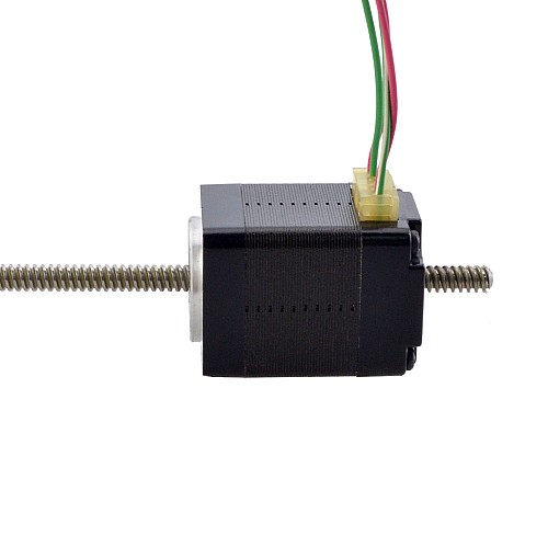 NEMA 8 Non-Captive Acme Linear Stepper Motor 0.5A 28.2mm StackScrew Lead 2mm(0.07874) Lead Length 150mm - 8N11S0504AC5-150RS | StepperOnline CA NEMA 8 Non-Captive Acme Linear Stepper Motor 0.5A 28.2mm StackScrew Lead 2mm(0.07874) Lead Length 150mm - 8N11S0504AC5-150RS | StepperOnline CA