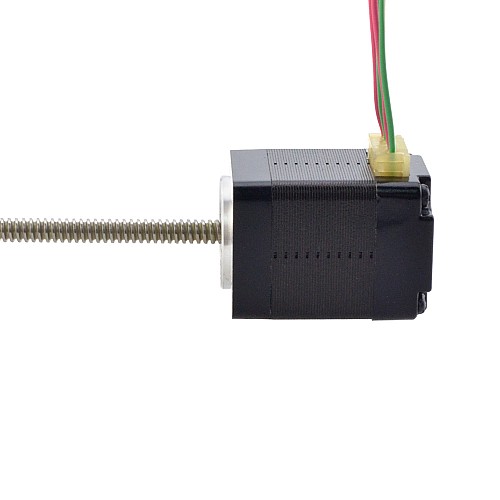 NEMA 8 Non-Captive Acme Linear Stepper Motor 0.5A 28.2mm Stack Screw Lead 1mm(0.03937) Lead Length 150mm - 8N11S0504SC5-150RS | StepperOnline CA