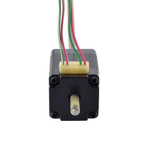 NEMA 8 Non-Captive Acme Linear Stepper Motor 0.5A 28.2mm Stack Screw Lead 1mm(0.03937) Lead Length 150mm - 8N11S0504SC5-150RS | StepperOnline CA