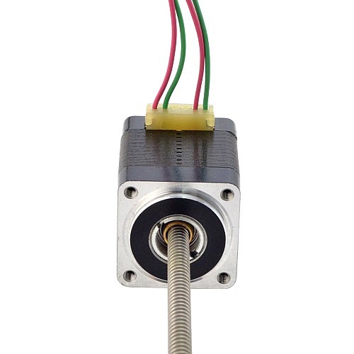 NEMA 8 Non-Captive Acme Linear Stepper Motor 0.5A 28.2mm Stack Screw Lead 1mm(0.03937) Lead Length 150mm - 8N11S0504SC5-150RS | StepperOnline CA