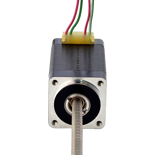 NEMA 8 Non-Captive Acme Linear Stepper Motor 0.5A 38.2mm Stack Screw Lead 2mm(0.07874) Lead Length 150mm - 8N15S0504AC5-150RS | StepperOnline CA