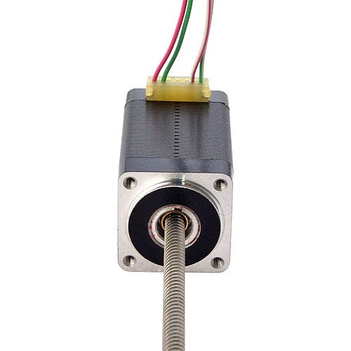 NEMA 8 Non-Captive Acme Linear Stepper Motor 0.5A 38.2mm Stack Screw Lead 4mm(0.1575) Lead Length 150mm - 8N15S0504DC5-150RS | StepperOnline CA