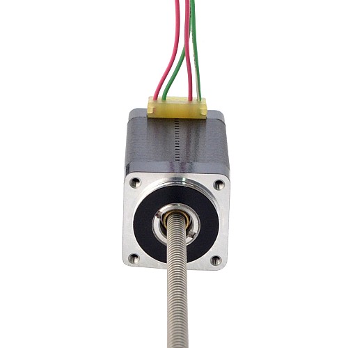 NEMA 8 Non-Captive Acme Linear Stepper Motor 0.5A 38.2mm Stack Screw Lead 1mm(0.03937) Lead Length 150mm - 8N15S0504SC5-150RS | StepperOnline CA