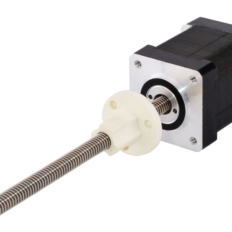 Nema 14 External 48mm Stack 0.91A Lead 2.4384mm(0.096) Length 250mm - 14E17S0914JE3-250RS | StepperOnline CA