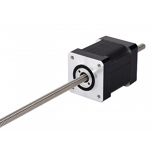 Nema 14 Non-captive 48mm Stack 0.91A Lead 0.794mm(0.031) Length 250mm - 14N17S0914LF3-250RS | StepperOnline CA