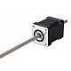 Nema 14 Non-captive 48mm Stack 0.91A Lead 0.794mm(0.031) Length 250mm - 14N17S0914LF3-250RS | StepperOnline CA