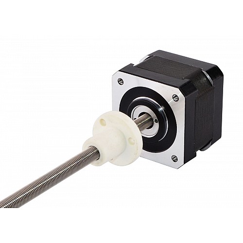 Nema 17 External 34mm Stack 0.7A Lead 0.794mm(0.031) Length 150mm - 17E13S0704LF3-150RS | StepperOnline CA