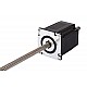 Nema 23 Non-captive 66mm Stack 2.5A Lead 5.08mm(0.2) Length 250mm - 23N26S2504HG3-250RS | StepperOnline CA
