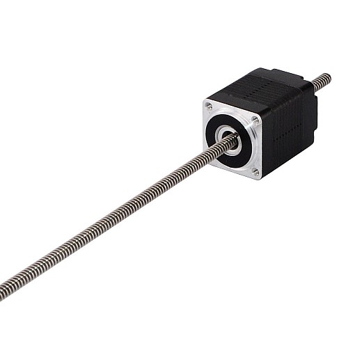 Nema 8 Non-captive 30mm Stack 0.24A Lead 2mm(0.07874) Length 150mm - 8N11S0244AC3-150RS | StepperOnline CA