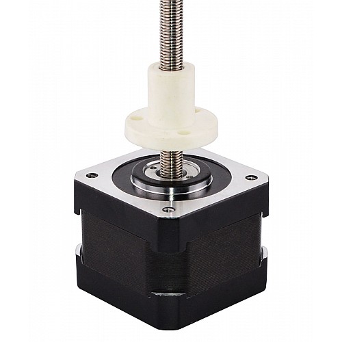 Nema 17 External 34mm Stack 0.7A Lead 0.794mm(0.031) Length 150mm - 17E13S0704LF3-150RS | StepperOnline CA