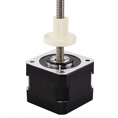 Nema 17 External 34mm Stack 1.5A Lead 2.4384mm(0.096) Length 150mm - 17E13S1504JE3-150RS | StepperOnline CA