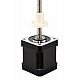 Nema 17 External 48mm Stack 2.6A Spindelspoed 1.27mm(0.05) Length 250mm - 17E19S2604FF3-250RS | StepperOnline CA