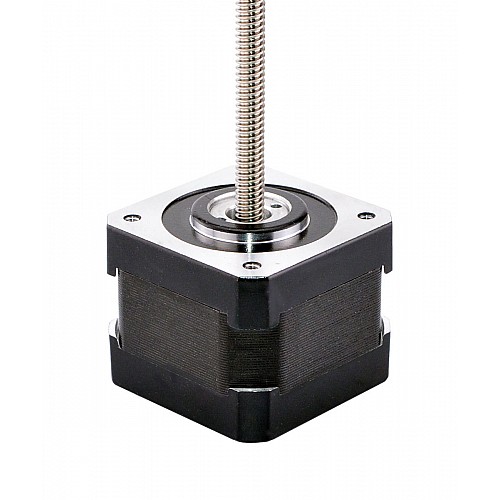 Nema 17 Non-captive 34mm Stack 0.7A Lead 2.4384mm(0.096) Length 150mm - 17N13S0704JE2-150RS | StepperOnline CA