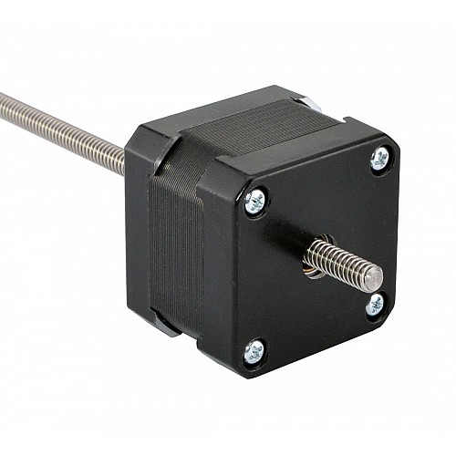 Nema 17 Non-captive 34mm Stack 0.7A Lead 4.877mm(0.192) Length 150mm - 17N13S0704QE3-150RS | StepperOnline CA