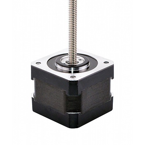 Nema 17 Non-captive 34mm Stack 0.7A Lead 4.877mm(0.192) Length 150mm - 17N13S0704QE3-150RS | StepperOnline CA