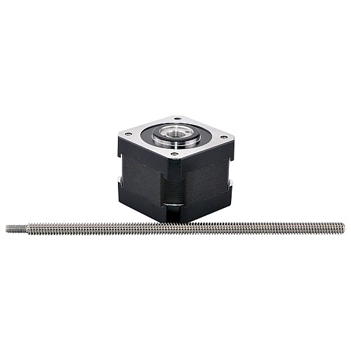 Nema 17 Non-captive 34mm Stack 1.5A Lead 2.4384mm(0.096) Length 150mm - 17N13S1504JE3-150RS | StepperOnline CA