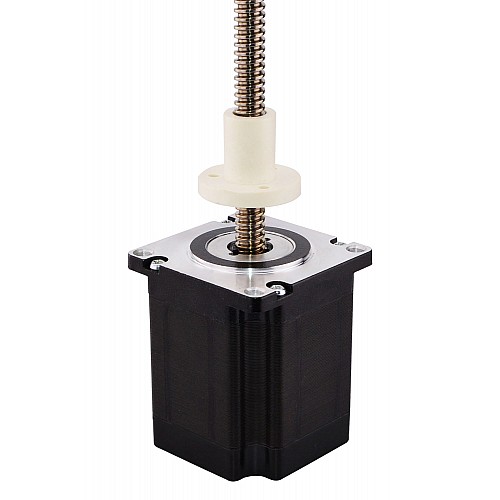 Nema 23 External 66mm Stack 2.5A Lead 10.16mm(0.4) Length 250mm - 23E26S2504NG3-250RS | StepperOnline CA