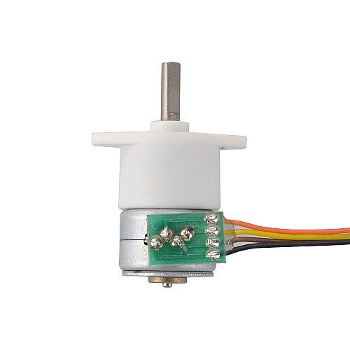 Φ15x22.3mm PM Stepper motor W/Gear Ratio 50:1 Spur gearbox - 15PM20L01-SG50 | StepperOnline CA
