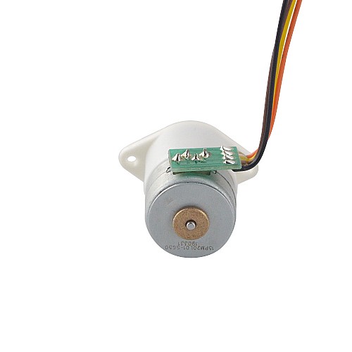 Φ15x22.3mm PM Stepper motor W/Gear Ratio 50:1 Spur gearbox - 15PM20L01-SG50 | StepperOnline CA