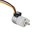Φ15x22.5mm PM Stepper motor W/Gear Ratio 100:1 Spur gearbox - 15PM20L02-SG100 | StepperOnline CA