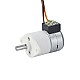 Φ15x22.5mm PM Stepper motor W/Gear Ratio 100:1 Spur gearbox - 15PM20L02-SG100 | StepperOnline CA