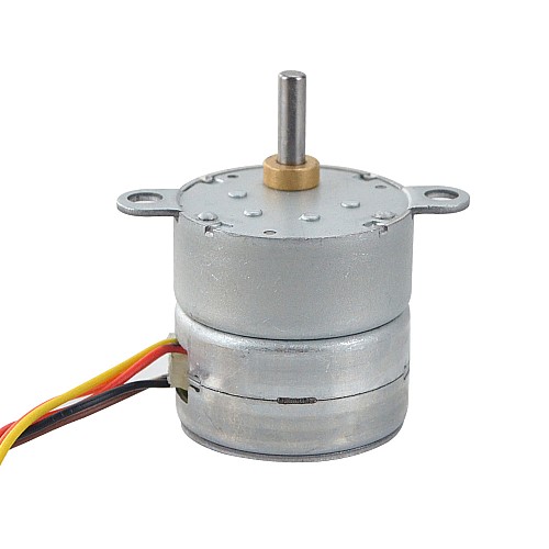 Φ25x25mm PM Stepper motor W/Gear Ratio 10:1 Spur gearbox - 25PM48M01-SG10 | StepperOnline CA