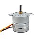 Φ25x25mm PM Stepper motor W/Gear Ratio 10:1 Spur gearbox - 25PM48M01-SG10 | StepperOnline CA