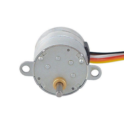 Φ25x25.5mm PM Stepper motor W/Gear Ratio 30:1 Spur gearbox - 25PM48M02-SG30 | StepperOnline CA