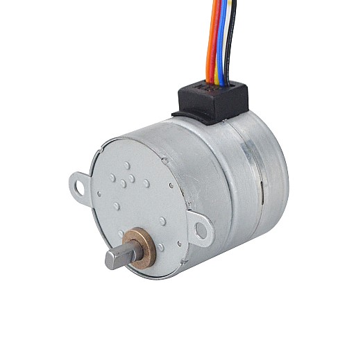 Φ35x35.2mm PM Stepper motor W/Gear Ratio 60:1 Spur gearbox - 35PM48M02-SG60 | StepperOnline CA