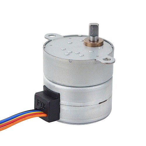 Φ35x35.2mm PM Stepper motor W/Gear Ratio 120:1 Spur gearbox - 35PM48M03-SG120 | StepperOnline CA Φ35x35.2mm PM Stepper motor W/Gear Ratio 120:1 Spur gearbox - 35PM48M03-SG120 | StepperOnline CA