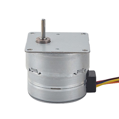 Φ42x38mm PM Stepper motor W/Gear Ratio 50:1 Spur gearbox - 42PM48M01-SG50 | StepperOnline CA