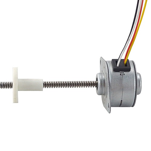 Φ25x15.7mm PM External Linear Stepper Motor 0.48A Lead 2.44mm/0.096 Length 110mm - 25LN24M01-145 | StepperOnline CA