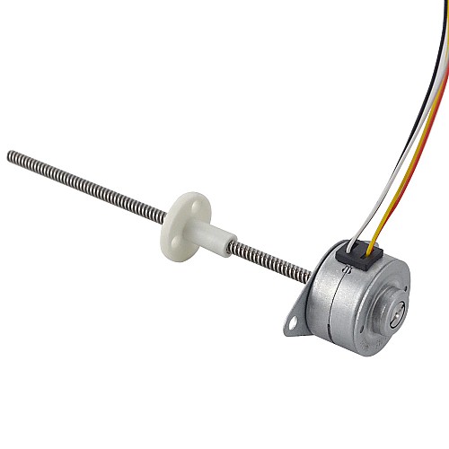 Φ25x15.7mm PM External Linear Stepper Motor 0.48A Lead 2.44mm/0.096 Length 110mm - 25LN24M01-145 | StepperOnline CA