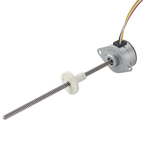 Φ25x15.7mm PM External Linear Stepper Motor 0.48A Lead 2.44mm/0.096 Length 110mm - 25LN24M01-145 | StepperOnline CA